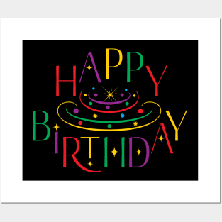 Funny Happy Birthday Design Posters and Art